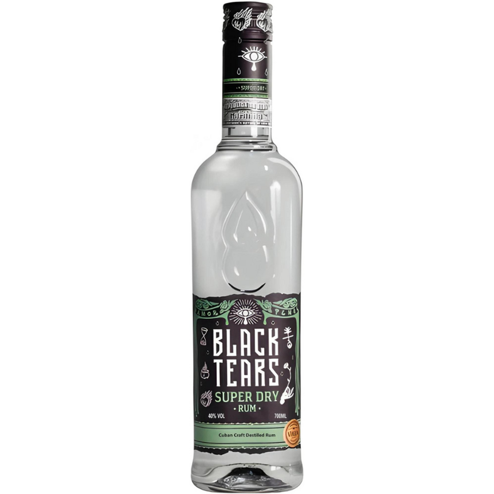 BLACK TEARS Super Dry Rum 40% 0,7 LITER